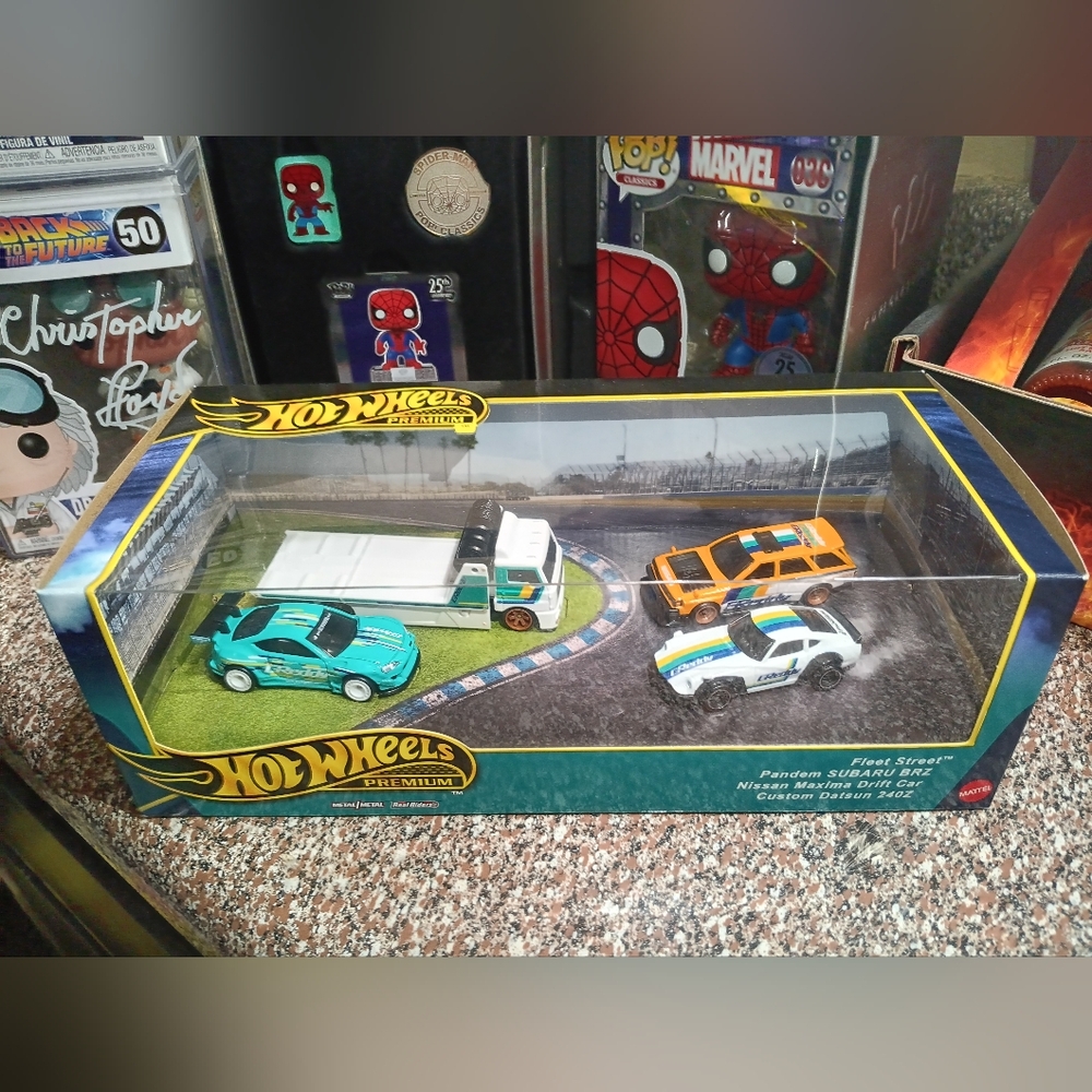 Hot Wheels 2024 Premium Set GReddy Fleet Street Datsun Nissan Subaru Diorama New